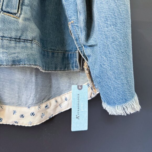 Anthropologie Pilcro Slouchy Trucker Denim Jacket PLUS 1X NWT - Picture 5 of 10